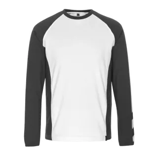 MASCOT Bielefeld Langarmshirt Weiß / Dunkelanthrazit M - 50568-959-0618-M