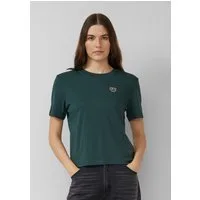 s.Oliver Kurzarmshirt T-Shirt T-Shirt aus Interlockjersey mit kleinem Patch