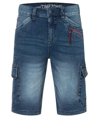 TIMEZONE - Regular RykerTZ Short navy blue wash - Gr. - 31