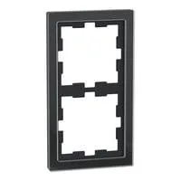 Rahmen zwei fach Glas schwarz (glänzend), Retail