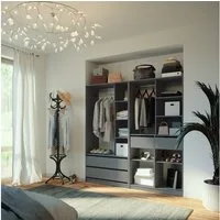 Vicco Kleiderschrank Elmo, Anthrazit, 200 x 200 cm 2er Set (2-St)