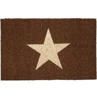 Betz Kokosmatte Kokosmatte Fußmatte Schmutzfangmatte STERN braun Größe 40x60cm