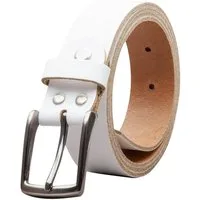 COLOGNEBELT Ledergürtel OM310-SL-Weiss MADE IN GERMANY, Weiss Kürzbar, 100 % Echtleder, Aus einem Stück, Unisex