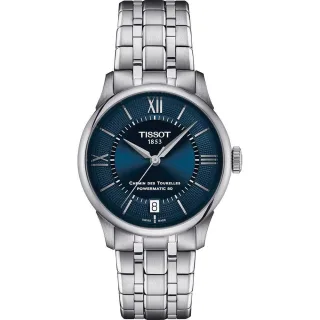 Tissot Chemin Des Tourelles Powermatic 80 Silber Damen Armbanduhr T1392071104800