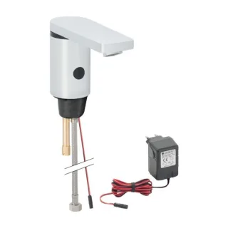 Geberit Typ 186 Waschtischarmatur 116136211 chrom, ohne Mischer, Netzbetrieb