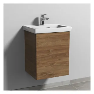 Sanipa 3way Waschtischunterbau zu Villeroy & Boch Subway 3.0 Waschtisch mit 1 Tür, Eiche-Kansas SM84359