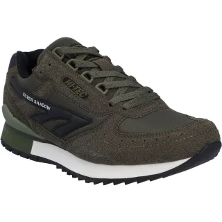 Hi-Tec Silver Shadow PU Wildleder/Polyester Herren Schnürschuhe in Dunkeloliv