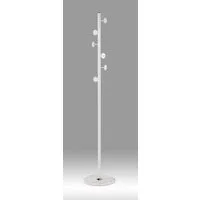 HAKU Garderobenständer Kleiderständer, Standgarderobe, rund - aus Metall Weiß - Ø/H 35/180 cm