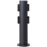 Brilliant Gartensteckdose Dody, 1-St., moderner Außensteckdosensockel - spritzwassergeschützt 40 cm schwarz