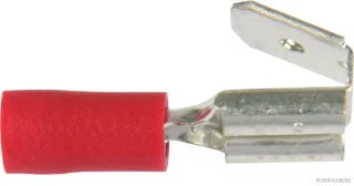 HERTH&BUSS Quetschverbinder, 0,5 - 1 mm², 6,3 x 0,8 mm, DIN 46245, 10 Stück rot - 50252550066