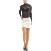 YESET Midirock Minirock Bleistiftrock Mini Rock Stretch Business Freizeit weiss XXL-X figurbetont