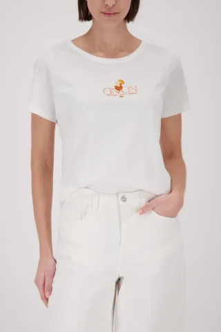 monari - T-Shirt mit Strasssteinen off-white - Gr. - 44