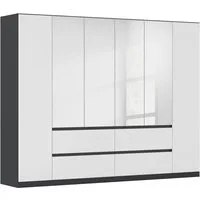 rauch Drehtürenschrank Schrank Garderobe MAINZ Breiten 91/136/181/226/271/315/360, Höhe 210cm (3 verschiedene Ausstattungen BASIC/CLASSIC/PREMIUM (inkl. SOFT-CLOSE) grifflose Front, Außentüren mit Push-to-Open Funktion MADE IN GERMANY