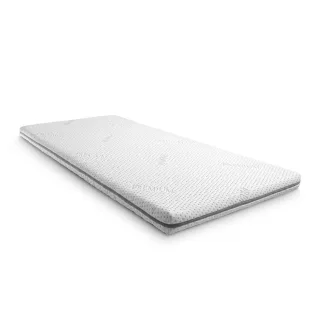 Kaltschaumtopper Supportho Premium Topper 90 x 200 cm H3, Höhe 9 cm, Härtegrad H3 mit antibakteriellem Bezug