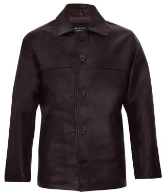 Klassische Boxjacke aus Rindsleder