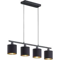 Reality Leuchten LED Pendelleuchte, Dimmfunktion, LED wechselbar, Warmweiß, Balkenpendelleuchte über-n Esstisch & Kochinsel mehrflammig, B 150cm
