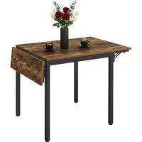 relaxdays Klapptisch Esstisch klappbar 2 bis 4 Personen (1-St), Vintagebraun
