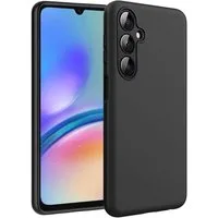 CoolGadget Handyhülle Handy Schutzhülle für Samsung Galaxy A15 4G / 5G matt schwarz 6,5 Zoll, Silikon TPU Hülle Schutz Tasche Cover schlicht Slim Case