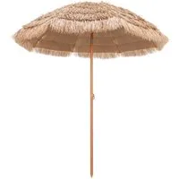 KOMFOTTEU Sonnenschirm, Strandschirm mit 8 Rippen, 30° knickbar