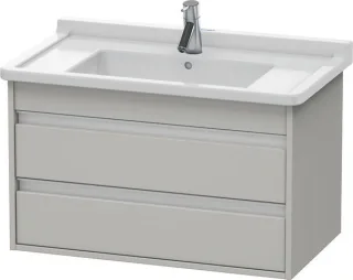 Duravit Ketho Waschtischunterbau wandhängend Betongrau Matt 800x455x480 mm - KT664400707 KT664400707