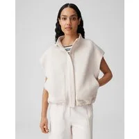OPUS Sweatweste Gohita aus Sweatware mit weiter Passform voluminöser Fall, glatter Griff, – ideal für den Alltag