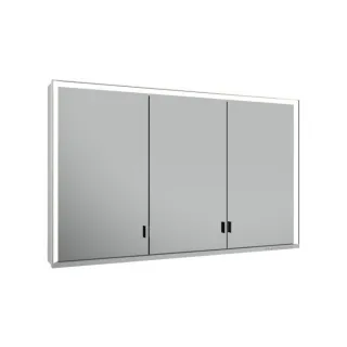 Keuco Royal Lumos Spiegelschrank 14305172301 Wandvorbau, silber-eloxiert, verdecktes Ablagefach, 1200 x 735 x 165 mm