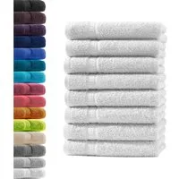 Hometex Premium Textiles Handtuch in Premium Qualität 500 g/m², Feinster Frottier-Stoff 100% Baumwolle, 8x Gästetuch, weich, saugfähig, extra schwer & flauschig