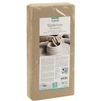Glorex Bastelnaturmaterial Glorex Töpferton 10 kg, weiß, unschamottiert