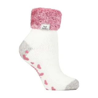 Damen rutschfeste thermische Kurzschaft-Ankle-Socken mit Griffigkeit für das Bett