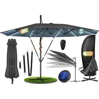 KESSER Sonnenschirm, Sonnenschirm Doppelsonnenschirm 4,6m x 2,7m Ampelschirm