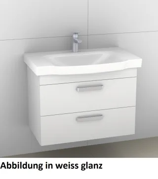 Artiqua 414 Waschtischunterschrank für Sentique 514281 Weiß Hochglanz Select, 414-WU2L-V38-7160-125 414-WU2L-V38-7160-125
