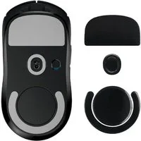 kwmobile Mausfüße Mouse Feet Sticker für Logitech G PRO X Superlight 2 / Superlight 2 SE (1-St), Ersatz Glider Mausfüße passgenau - Glides in Schwarz