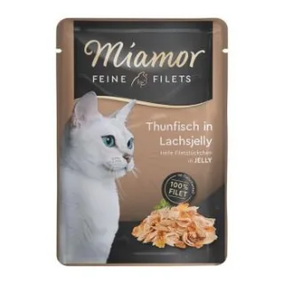Miamor Feine Filets in Jelly Thunfisch in Lachsjelly 96x100 g