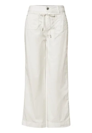 Street One - Straight Leg Hose in Washed-Optik off white - Gr. - 28
