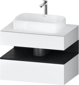 Duravit Qatego Konsolenwaschtischunterbau wandhängend Weiß Matt 800x550x600 mm - QA4730016180010 QA4730016180010