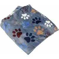 Nobby Tierdecke Hundedecke Lissi mit Pfotenmotiv, Polyester, als Liegedecke oder als weiche Einlage
