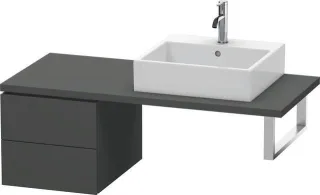 Duravit L-Cube Unterschrank für Konsole Graphit Matt 420x547x400 mm - LC583604949 LC583604949