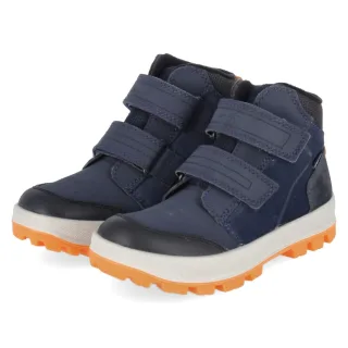 Superfit Stiefeletten TEDD - Gr. 28 - Blau - Leder & Textil