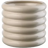 ASA SELECTION Übertopf Pflanzentopf LOOPY, Sandfarben, Ø 21,5 x H 23 cm, (1 St), Steingut, glänzend