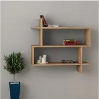 Decortie Bücherregal Paralel, Modernes Wandregal/Bücherregal, 70 x 22 x 65 cm