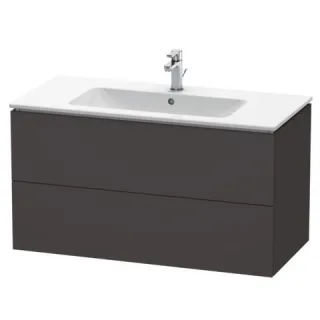 Duravit L-Cube Waschtischunterbau wandhängend Graphit Supermatt 1020x481x550 mm - LC624208080 LC624208080