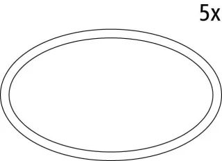 Kermi EBTL EBBA003 Set O-Ring94 x 4 Duscheinsatz E65, 2534285 2534285
