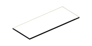 Keuco Glasabl. Match Ersatzteil SPS 90110 267x110x6mm, 90110000020 90110000020