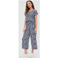 s.Oliver Culotte Hose Gemusterte Wide Leg-Hose aus reiner Viskose