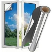 FELIXLEO Fensterfolie Spiegelfolie Fenster Sichtschutz Sonnenschutz Hitzeschutz 70x200CM