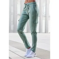 LASCANA Cargohose in weich fließendem Material, Loungewear