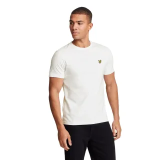 Lyle & Scott - T-Shirt für Herren, Rundhalsausschnitt, Baumwolle, Übergroß (Weiß)