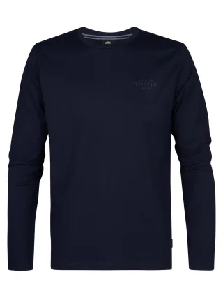 Petrol Industries - Langarmshirt mit Logo Dolphinpark Herren - Blau