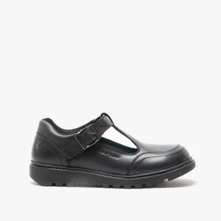 Hush Puppies Kerry Senior Mädchenschuhe Aus Schwarzem Leder