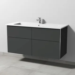 Sanipa 3way Keramik-Set Keramik-Waschtisch und Unterbau (BP327) BP3271B